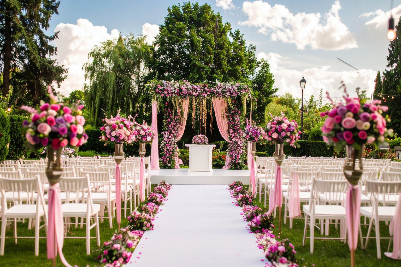 Outdoor wedding venue in Palghar at Usha Resort